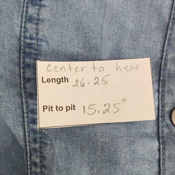 Love Tree Blue Chambray Mini Bodycon Dress Size Medium Blue Bodycon Denim Dress - Picture 10 of 10